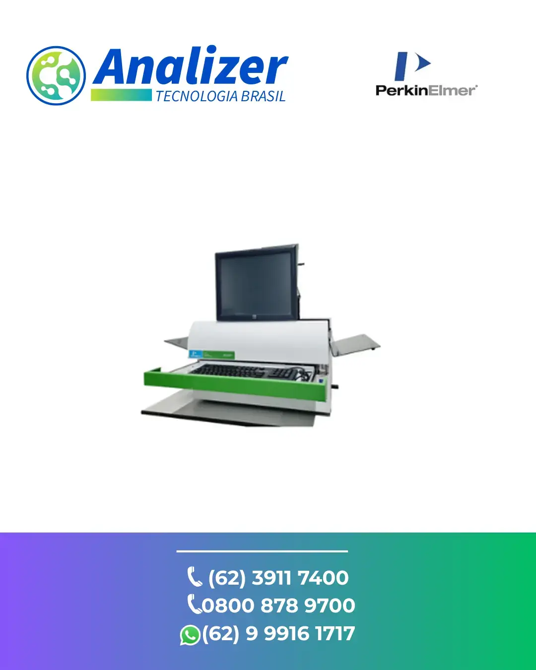 AJUSTE CONTADOR GAMA AUTOMATICO 2470 WIZARD2 PERKINELMER BRASIL