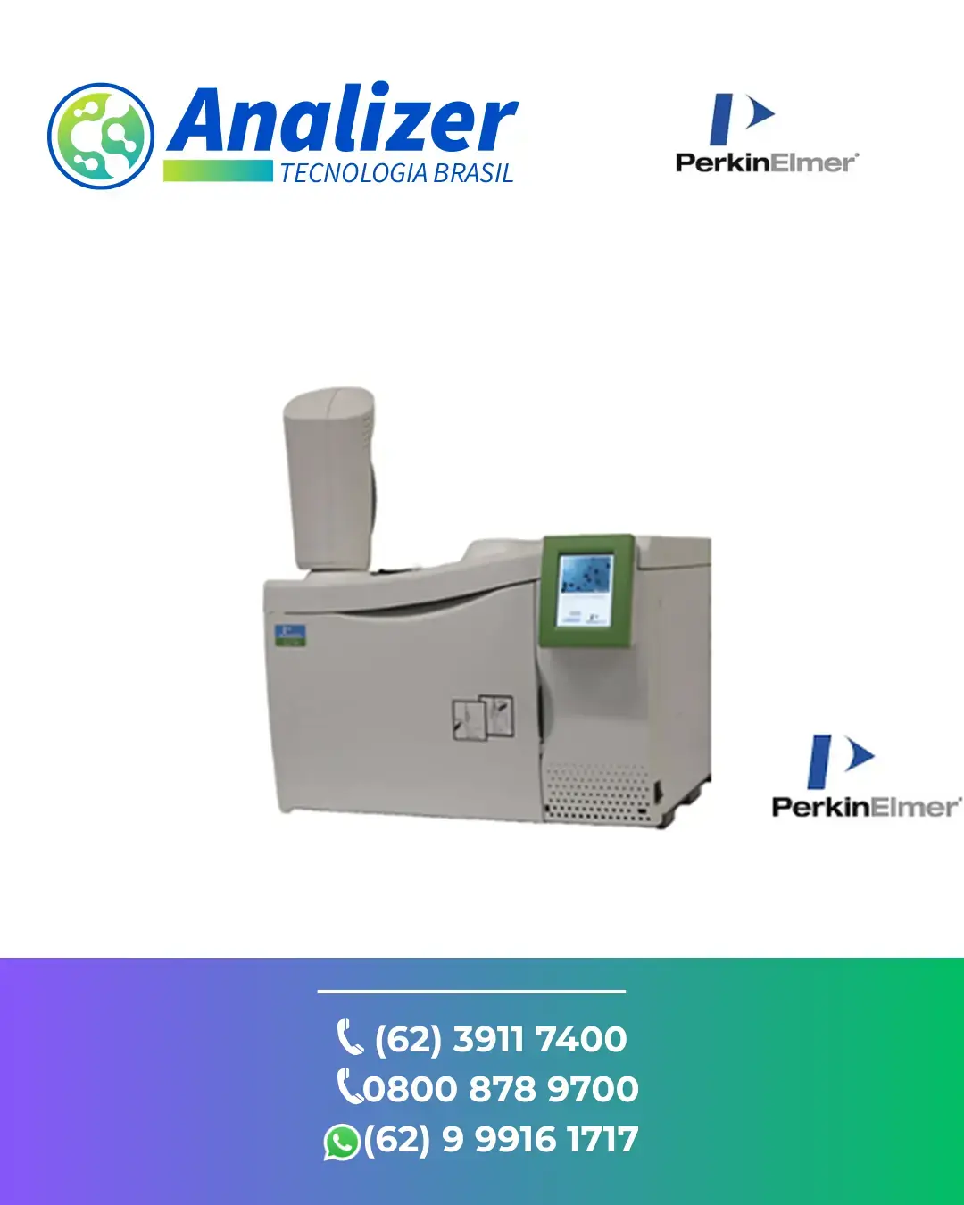 AJUSTE DE CROMATOGRAFO DE GAS CLARUS 580 PERKIN ELMER BRASIL