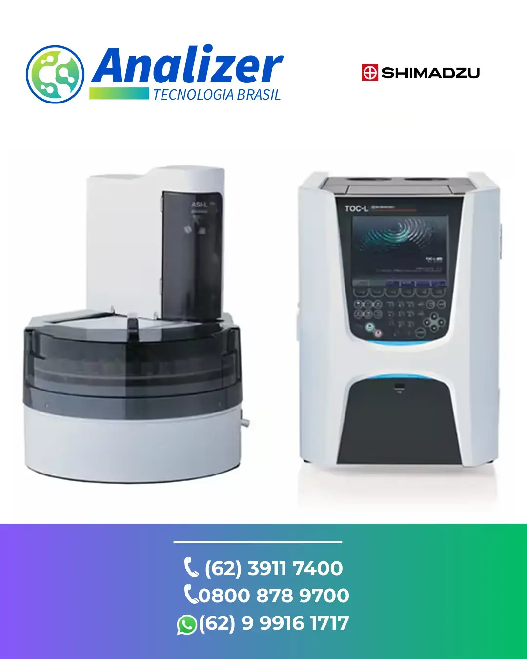 AJUSTE EM SISTEMA ASI L AUTOMACAO DE AMOSTRAS TOC L SHIMADZU BRASIL