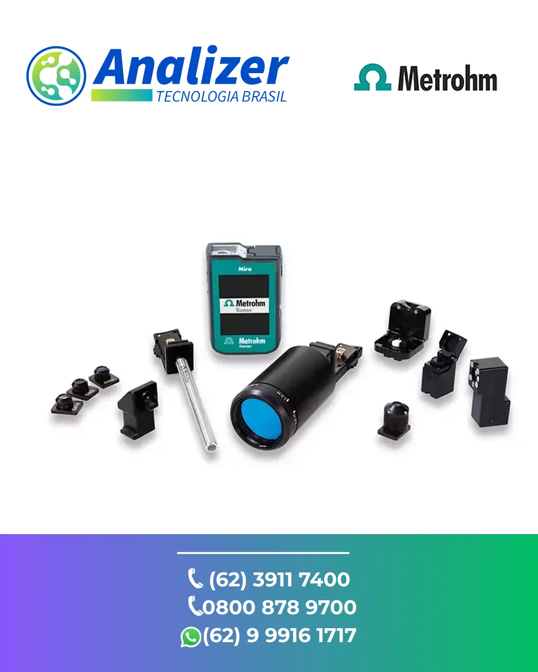 AJUSTE ESPECTROSCOPIA RAMAN METROHM BRASIL