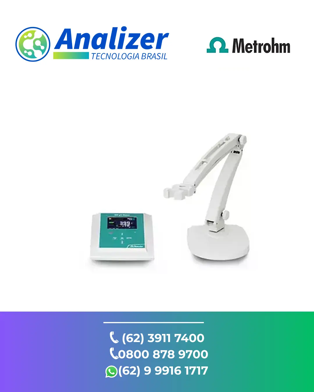 AJUSTE MEDIDOR DE PH 949PH SEM ELETRODO METROHM BRASIL