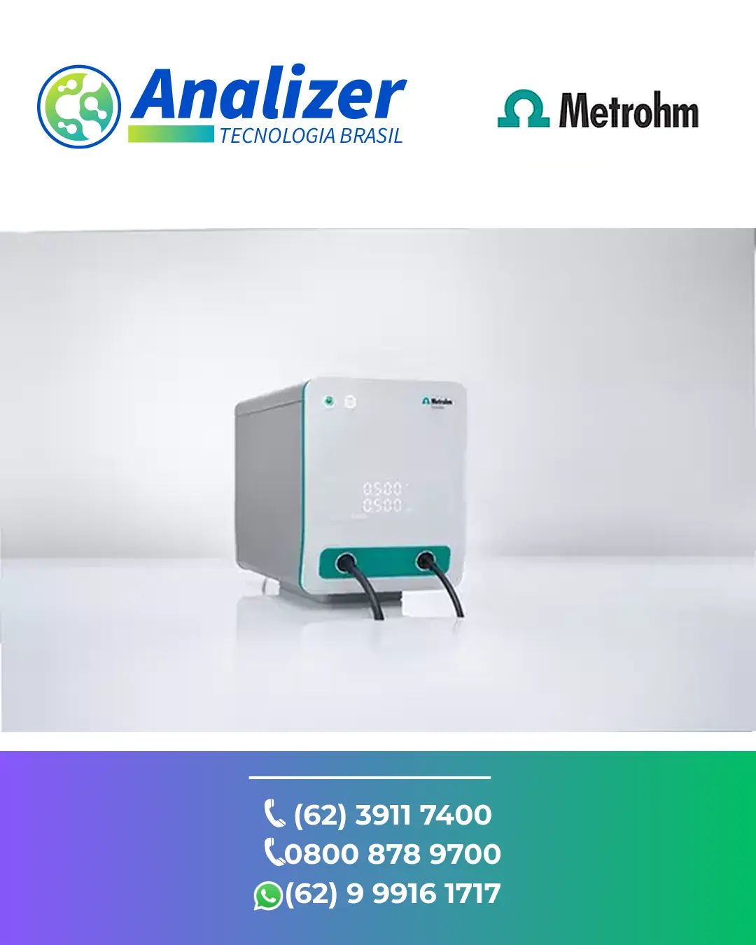 AJUSTE POTENCIOSTATO GALVANOSTATO VIONIC METROHM BRASIL