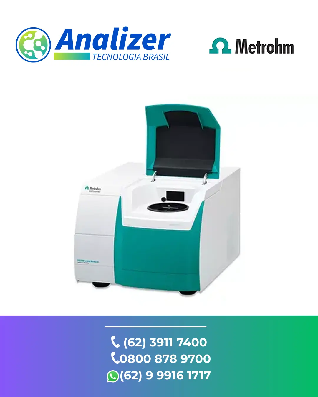 ASSISTÊNCIA ANALISADOR PETROQUÍMICO NIRS D2500 METROHM BRASIL