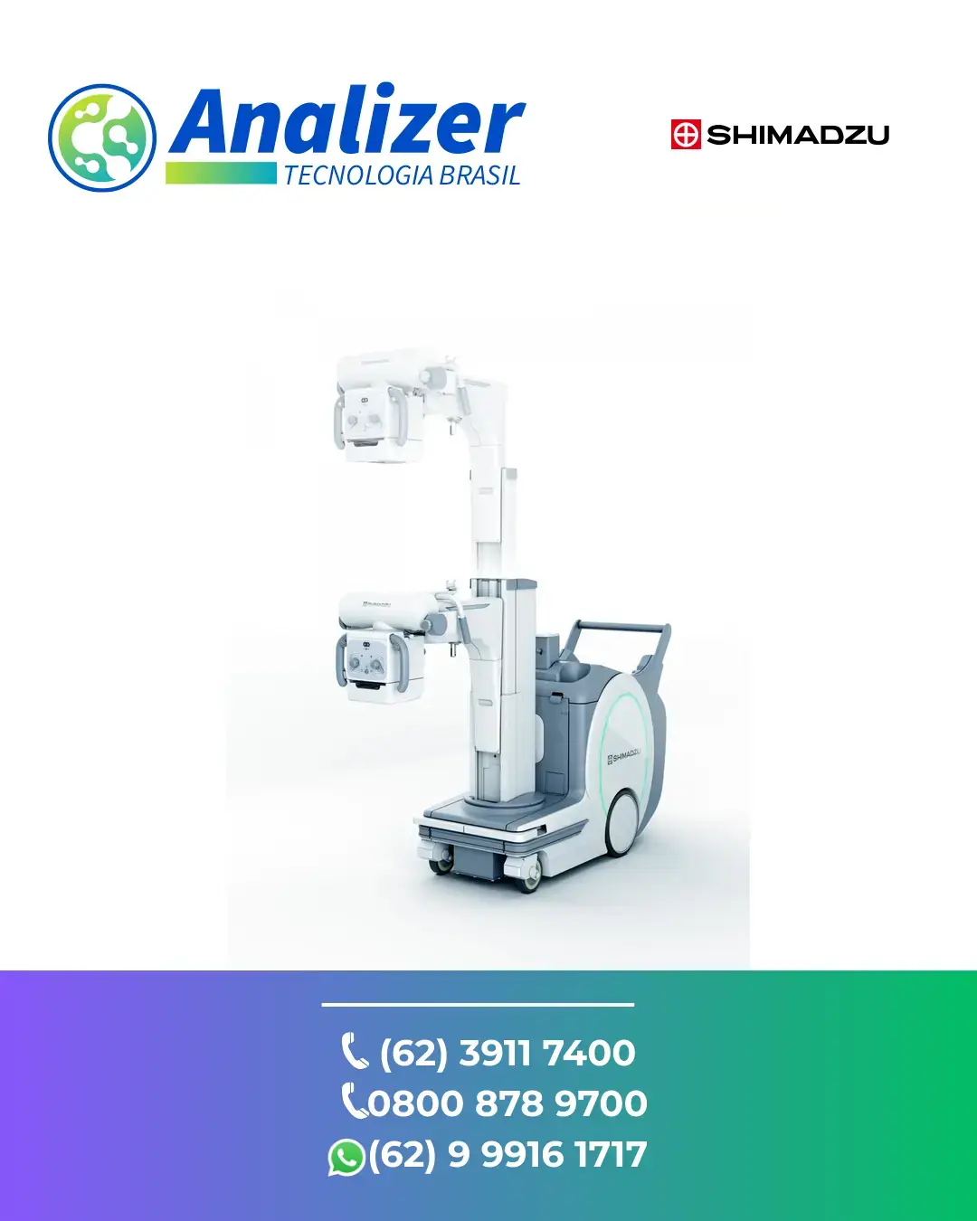 ASSISTÊNCIA APARELHO DE RAIOS X MOVEL MOTORIZADO MOBILEDART EVOLUTION MX8 SHIMADZU BRASIL