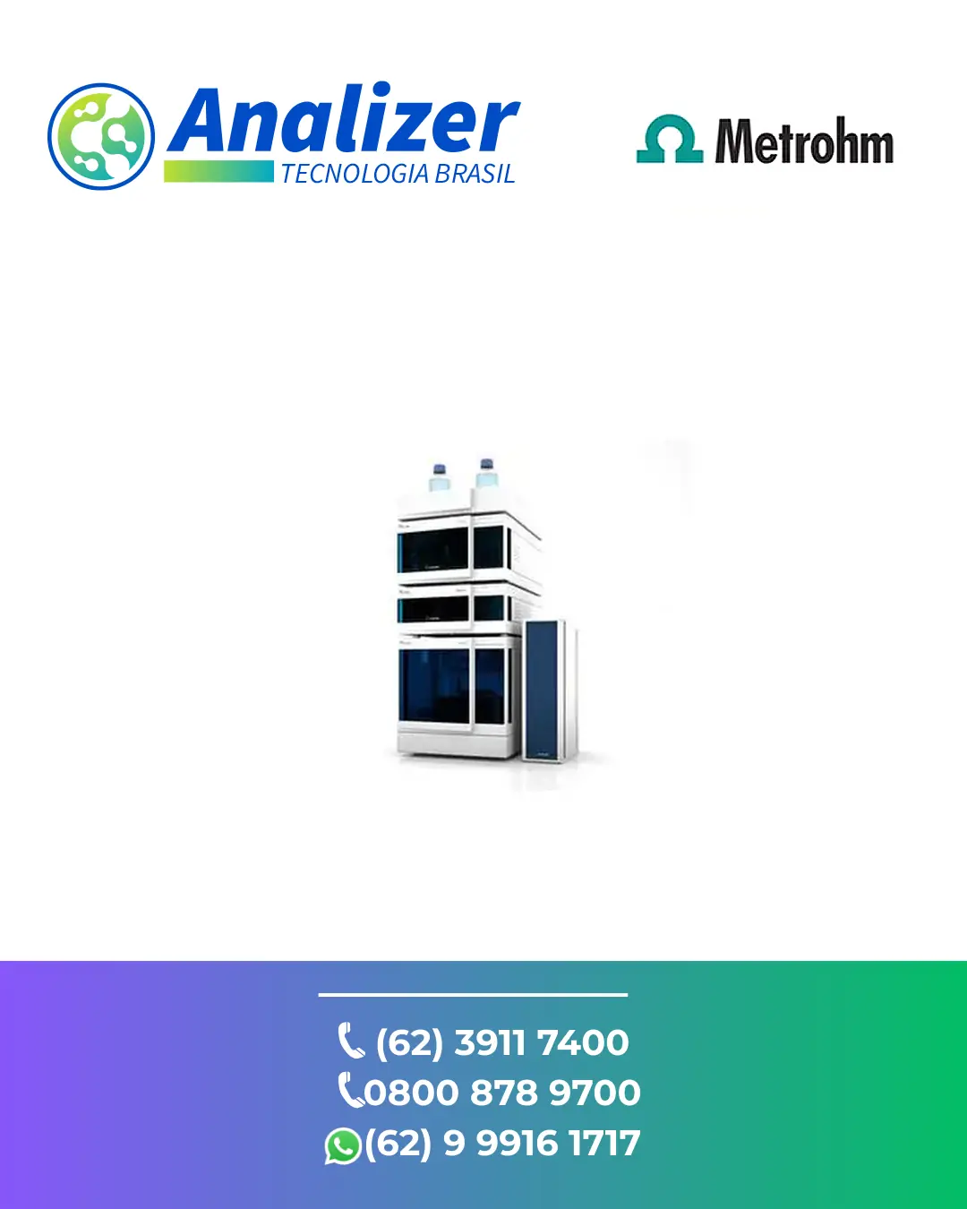 ASSISTÊNCIA TÉCNICA CROMATOGRAFO KNA HPLC C2 METROHM BRASIL