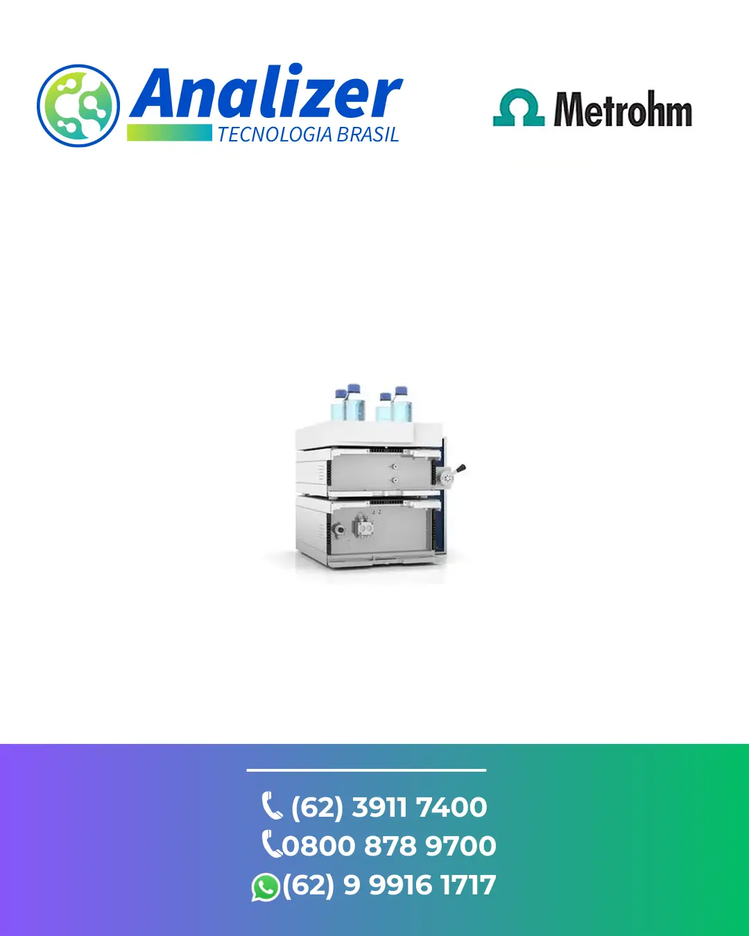 ASSISTÊNCIA TÉCNICA CROMATOGRAFO KNA HPLC C3 METROHM BRASIL