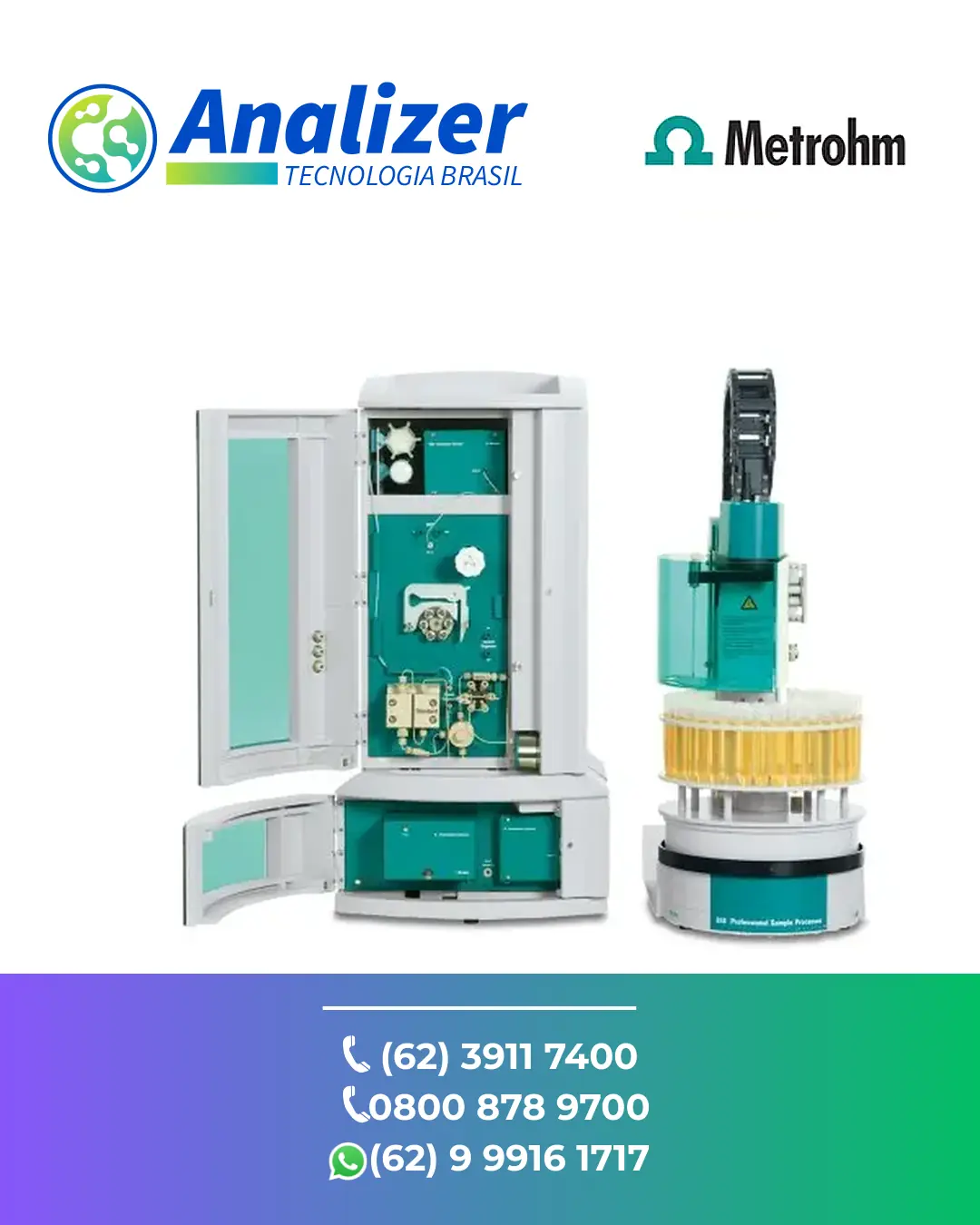 ASSISTÊNCIA TÉCNICA CROMATÓGRAFO 930 COMPACT IC FLEX METROHM BRASIL