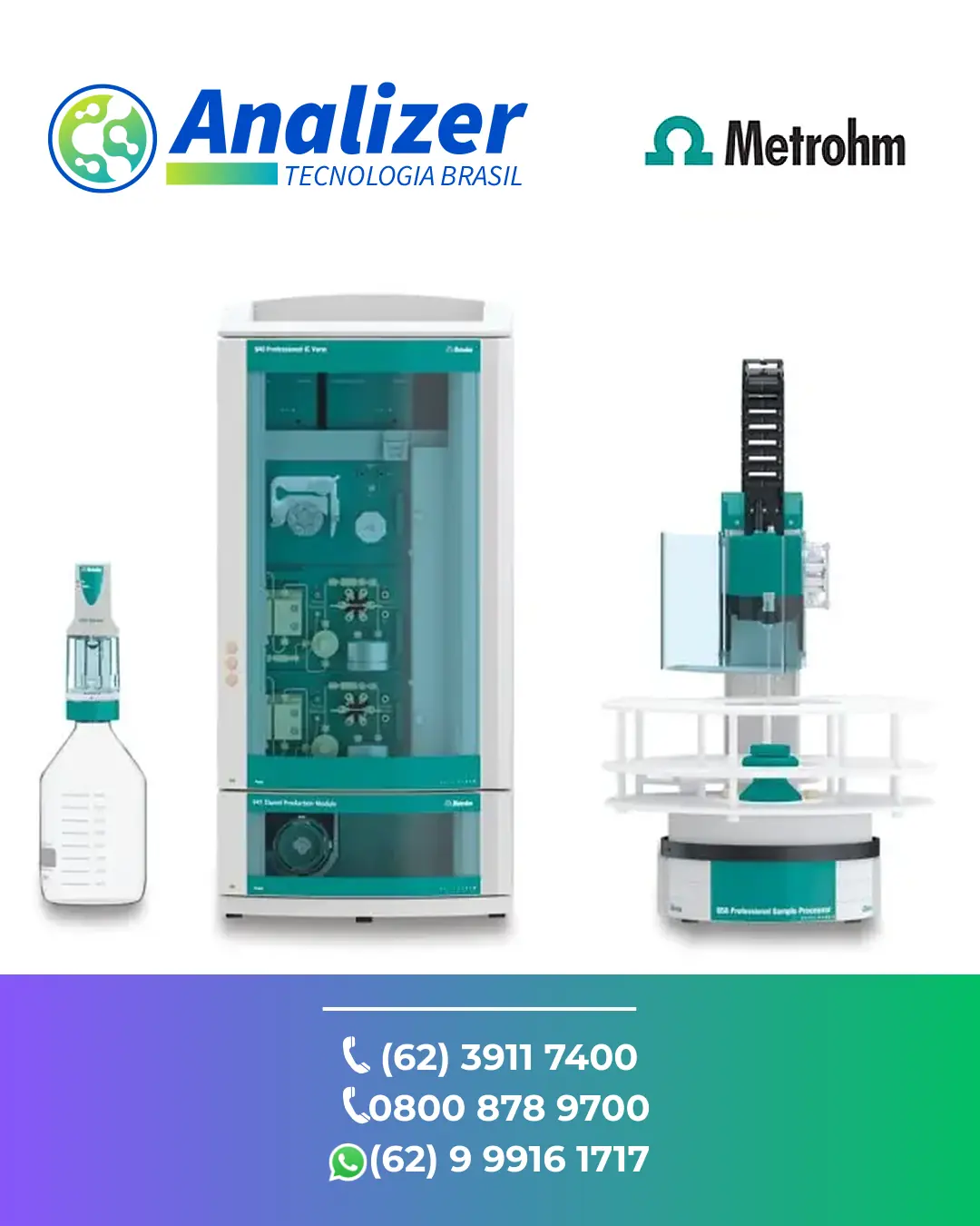 ASSISTÊNCIA TÉCNICA CROMATÓGRAFO 940 PROFESSIONAL IC VARIO METROHM BRASIL