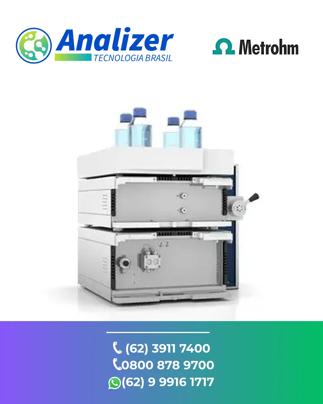 ASSISTÊNCIA TÉCNICA EQUIPAMENTOS CROMATOGRAFO KNA HPLC C1 METROHM BRASIL