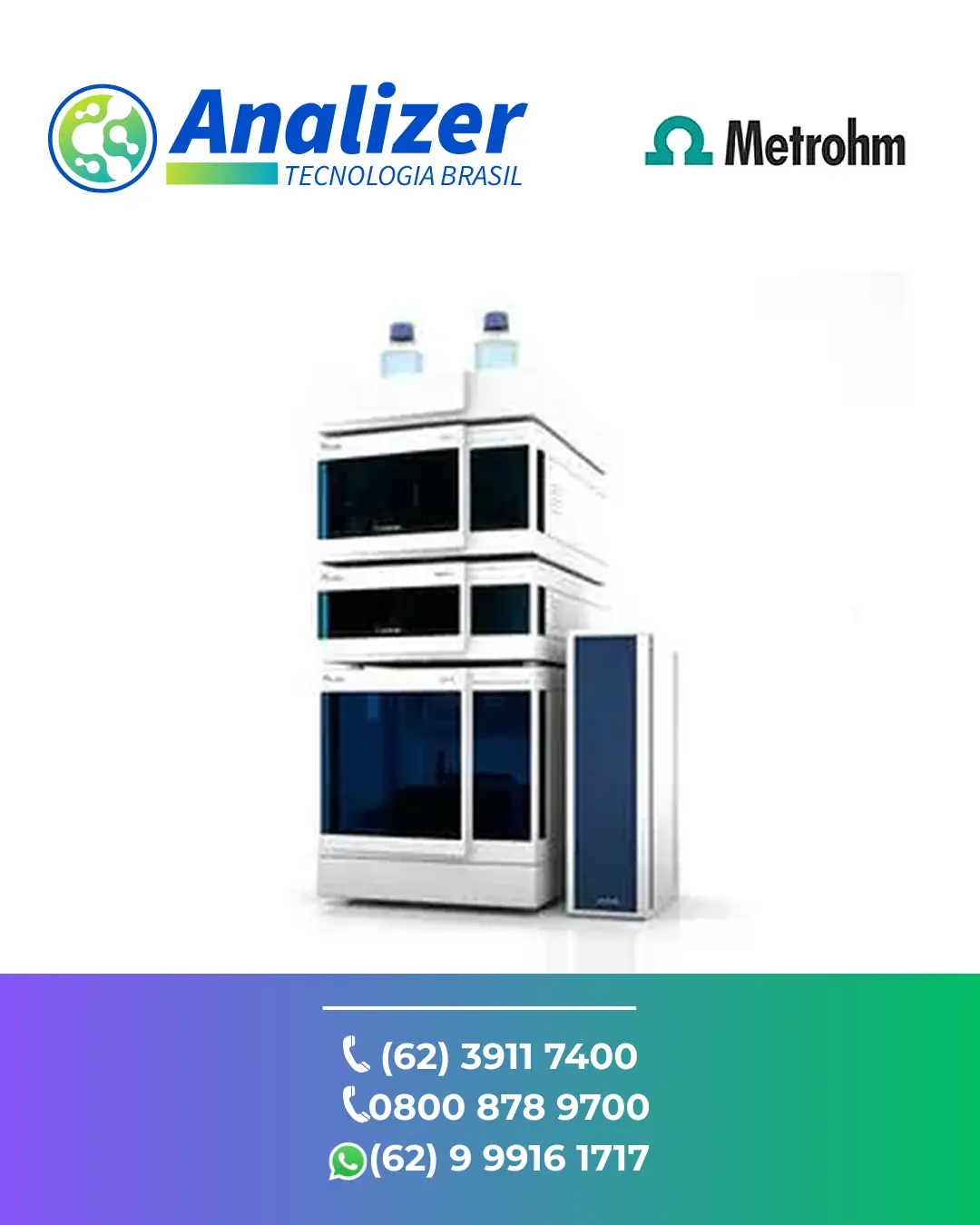 ASSISTÊNCIA TÉCNICA EQUIPAMENTOS CROMATROGRAFO KNA HPLC C2 METROHM BRASIL