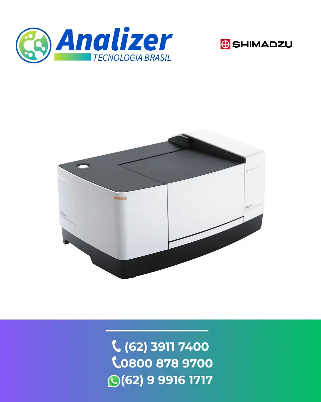 ASSISTÊNCIA TÉCNICA ESPECTROFOTOMETRO FTIR IRSPIRIT TX SHIMADZU BRASIL