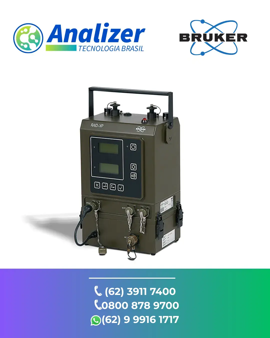CONSERTO DETECTOR QUIMICO E RADIOLOGICO RAID XP BRUKER BRASIL ...