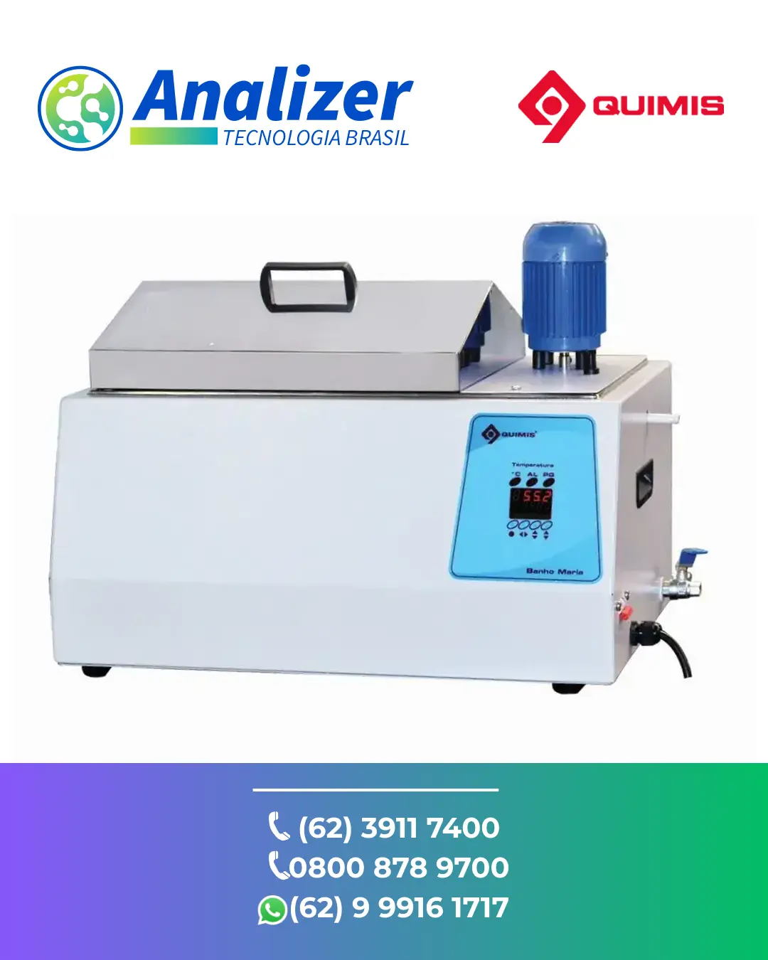 CONSERTO EM BANHO MARIA COM CIRCULACAO INTERNA Q215M QUIMIS BRASIL