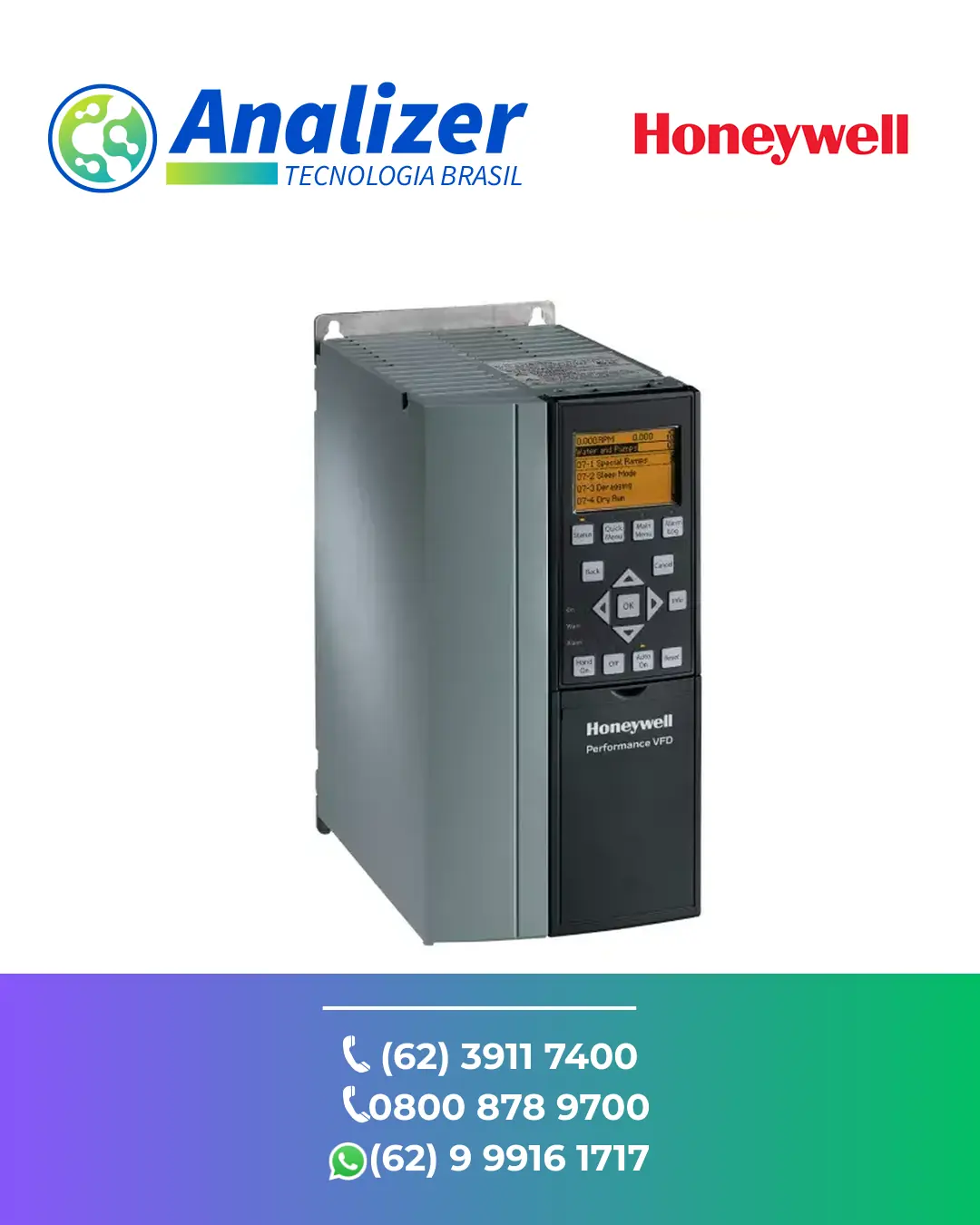 CONSERTO EM INVERSOR DE FREQUÊNCIA HONEYWELL65 HONEYWELL BRASIL