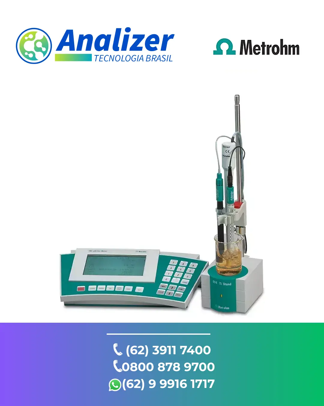 CONSERTO EM MEDIDOR DE PH E IONS 781 METROHM BRASIL