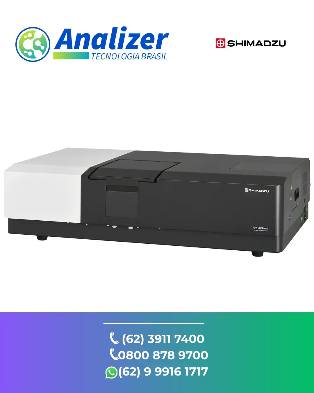 CONSERTO ESPECTROFOTOMETRO UV VIS UV 3600I PLUS SHIMADZU BRASIL