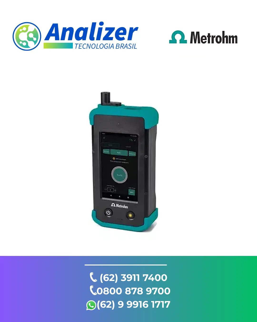 CORREÇÃO ESPECTROSCOPIA HAMAN TACTICID 1064 ST FLEX METROHM BRASIL