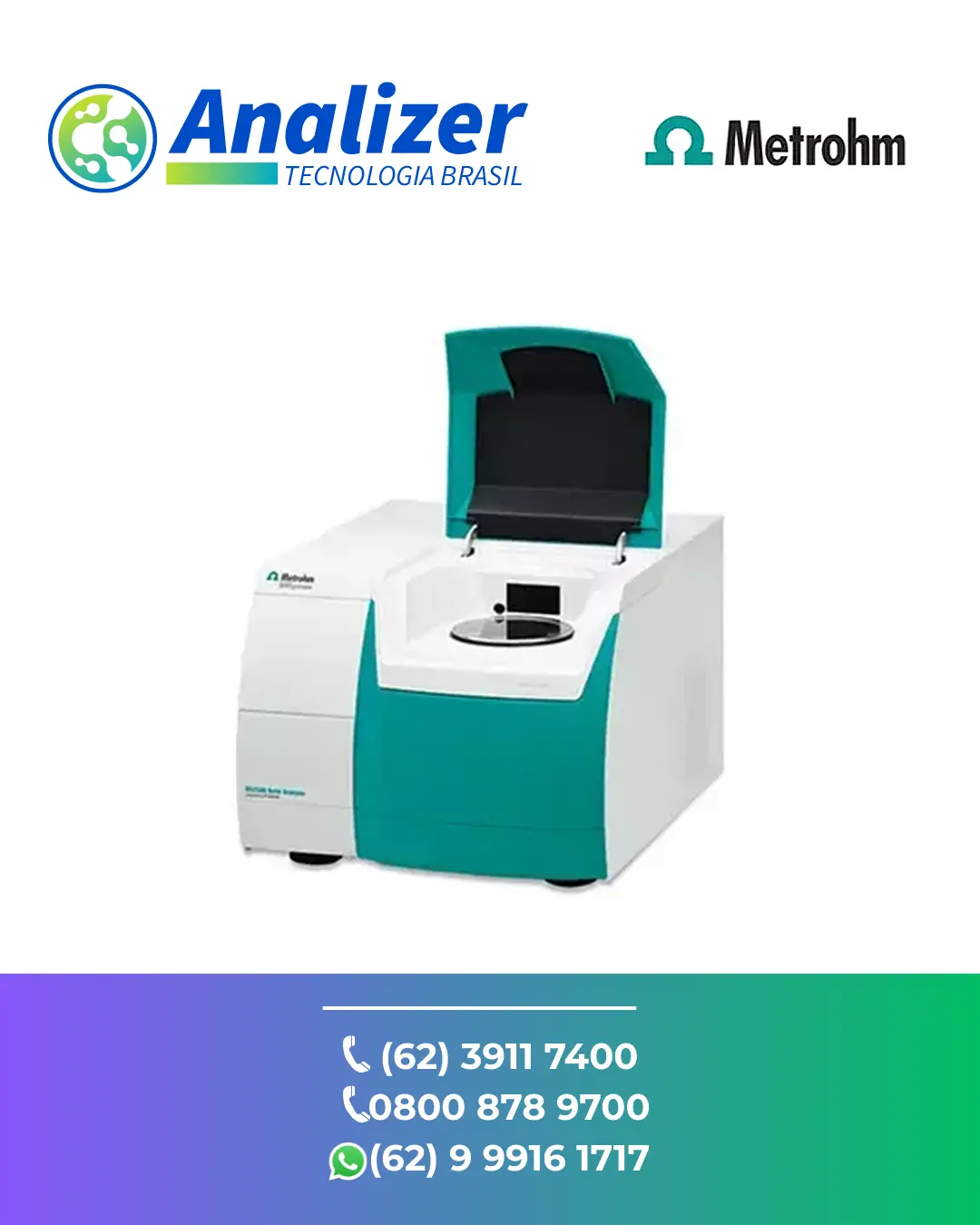 INTERVENÇÃO ANALISADOR DE POLIMEROS NIRS DS2500 METROHM BRASIL