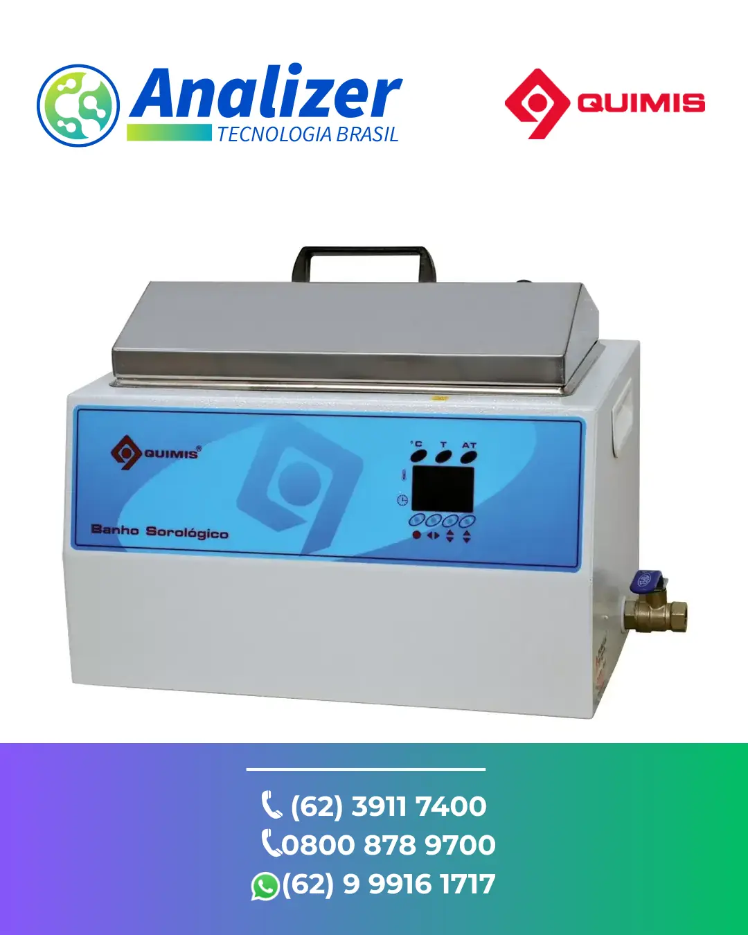 MANUTENÇÃO BANHO SOROLÓGICO DIGITAL Q304M QUIMIS BRASIL