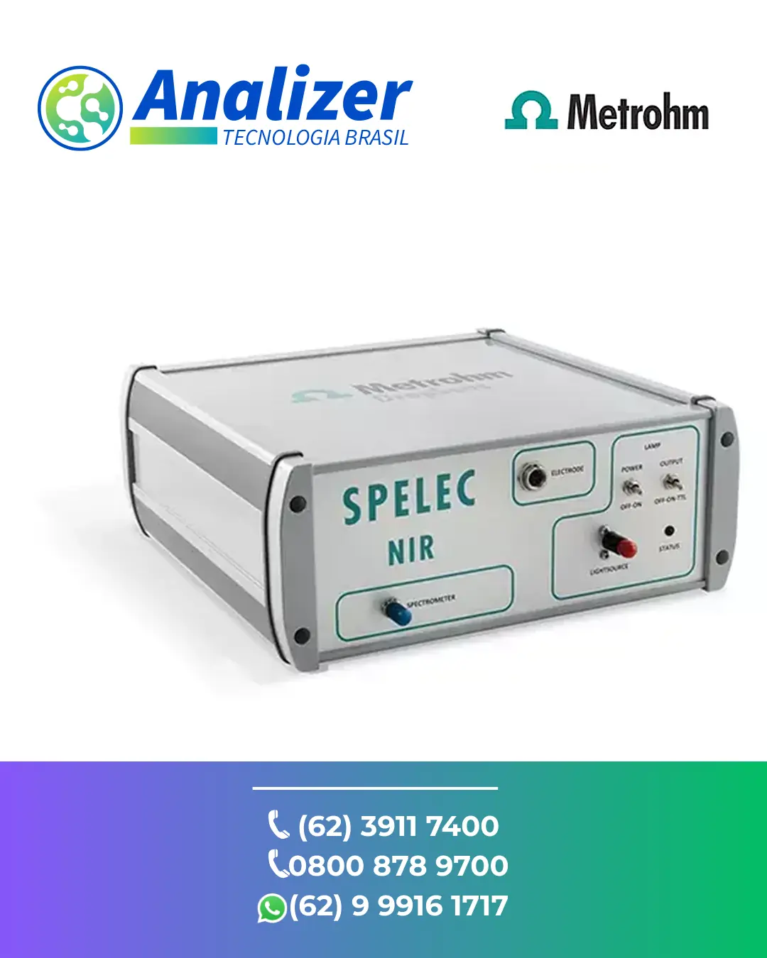 MANUTENÇÃO SPELEC NIR INSTRUMENT DRP SPELEC NIR METROHM BRASIL