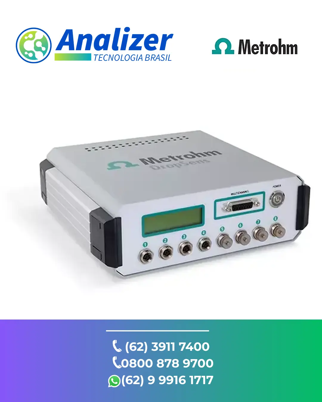 REPARO EM MULTI POTENCIOSTATO GALVANOSTATO DRP STAT4000P METROHM BRASIL