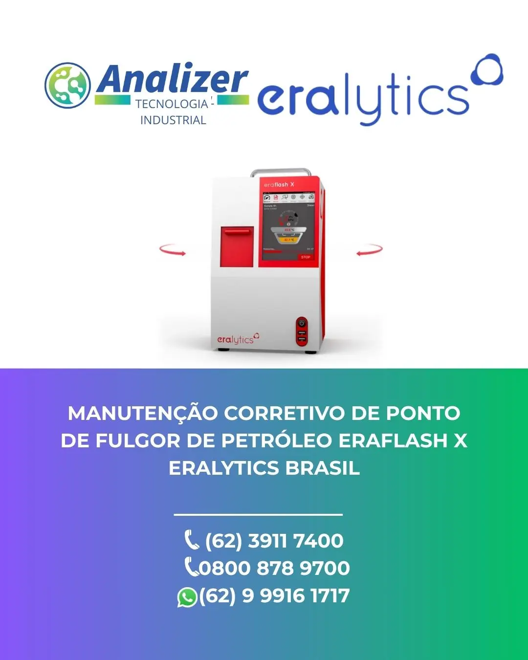 RESTAURAÇÃO PONTO DE FULGOR DE PETRÓLEO ERAFLASH X ERALYTICS BRASIL