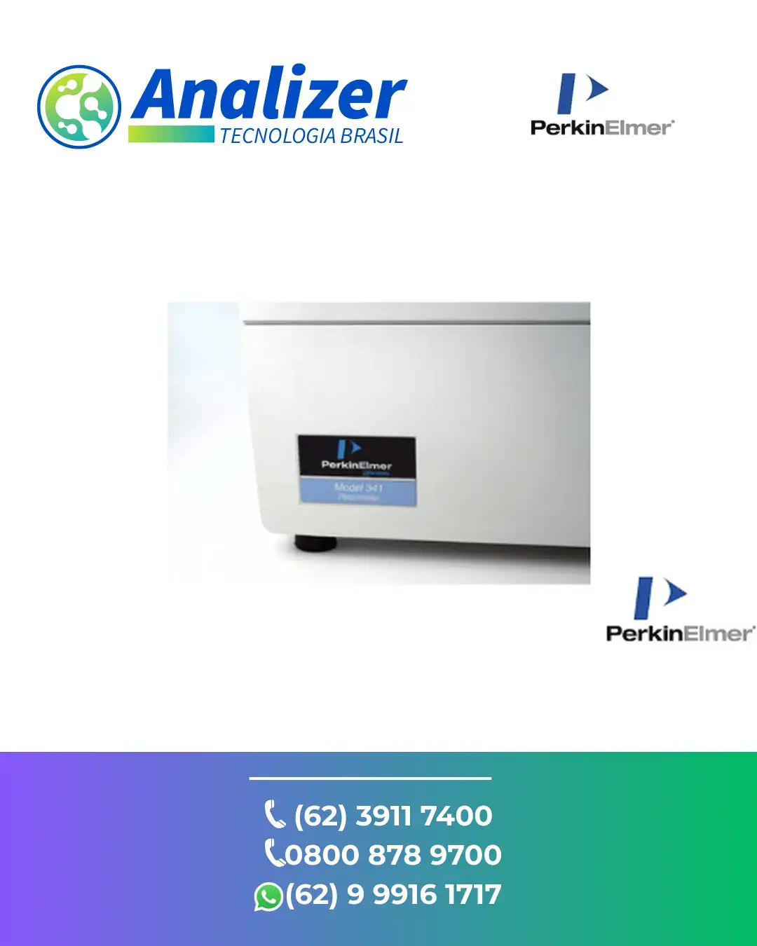 SUPORTE TÉCNICO DISPOSITIVO DE MEDICAO OTICA POLARIMETRO 341 PERKIN ELMER BRASIL